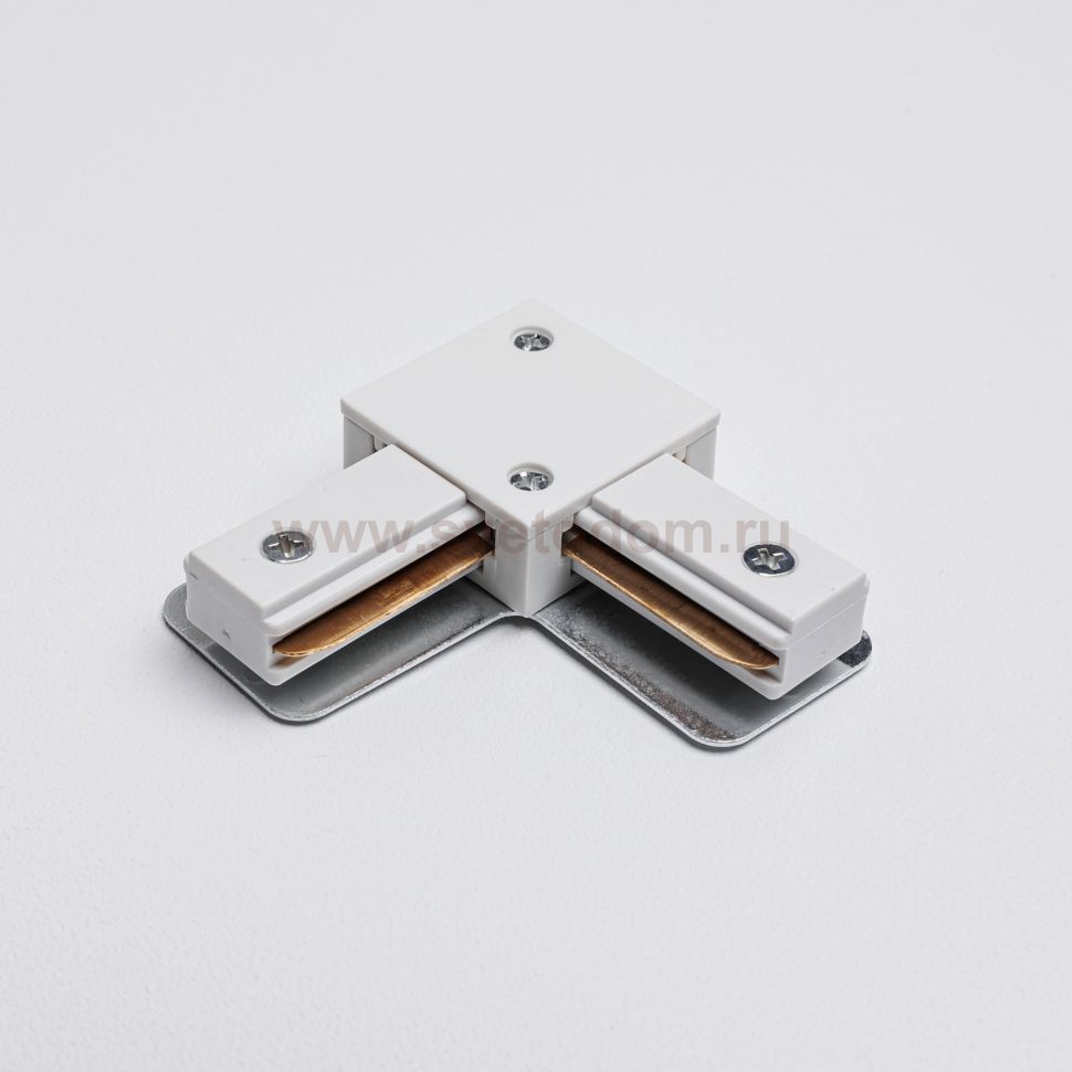 Угловой коннектор для однофазного трекового шинопровода MKA-002-1 Белый Basic Mikami