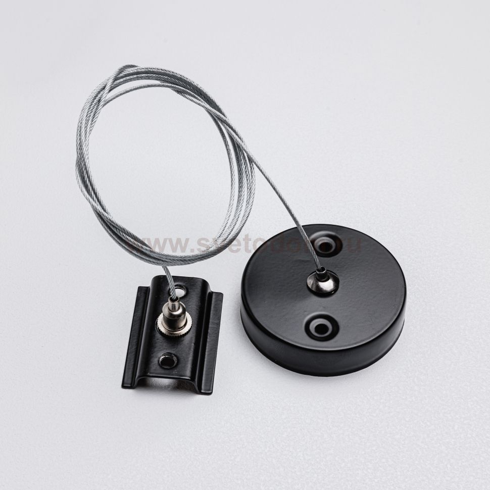 Тросовый подсвес для однофазного трекового шинопровода MKA-005-2 1,5 м Черный Basic Mikami