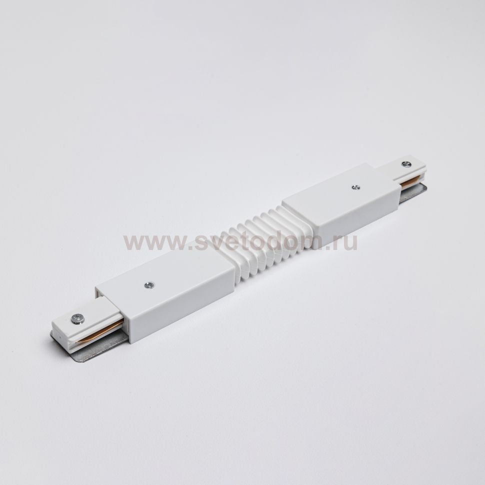 Гибкий коннектор для однофазного трекового шинопровода MKA-006-1 Белый Basic Mikami