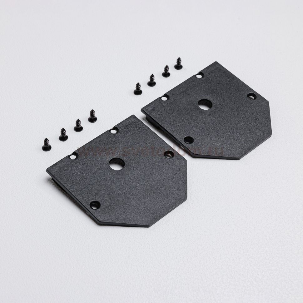 Торцевая заглушка для магнитного трекового шинопровода для натяжных потолков MKA-2R2-EC-B Черный  Terra  Mikami