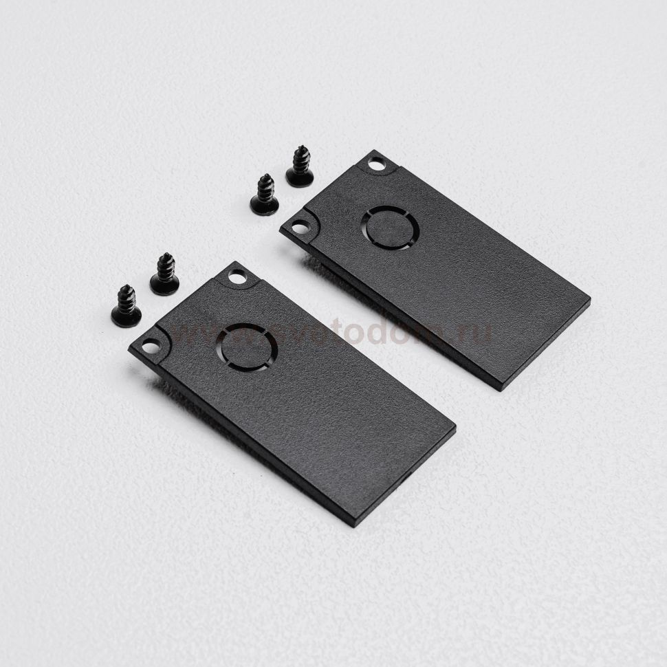 Торцевая заглушка для накладного трекового шинопровода MKA-2S-EC-B Черный  Terra  Mikami