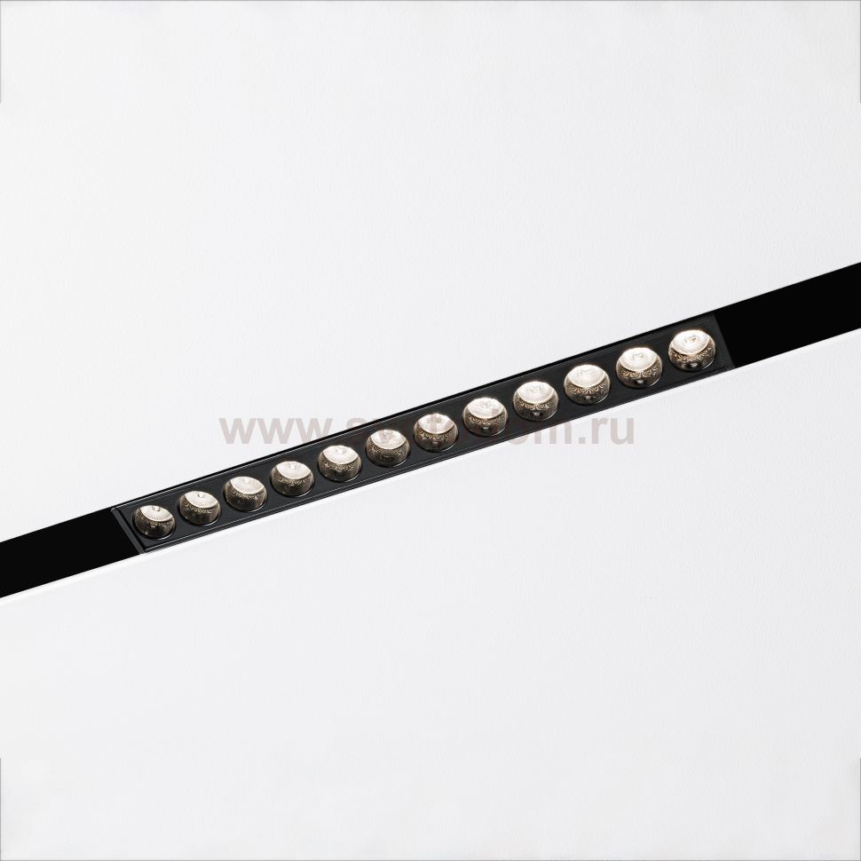 Магнитный трековый светильник MKL-102-12W4K-B Черный12 Вт 1250 лм 4000 К 36° CRI>90  Dots mg   Mikami