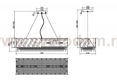 Люстра подвесная Maytoni MOD017PL-04BS