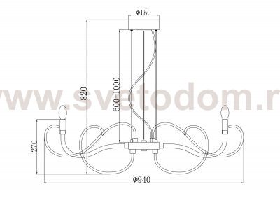 Люстра Maytoni MOD051PL-07TR Atlanta