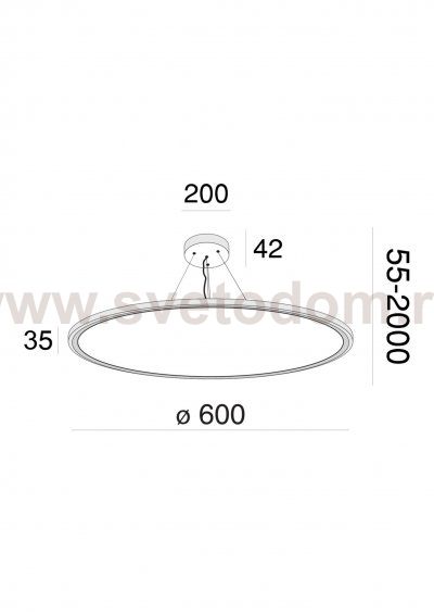 Светильник светодиодный Maytoni MOD057PL-L54W4K