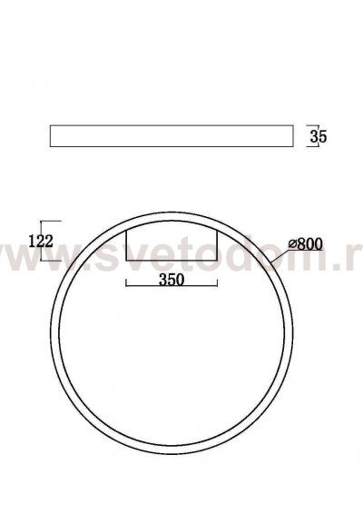 Потолочный светильник Maytoni MOD058CL-L50BS3K Rim