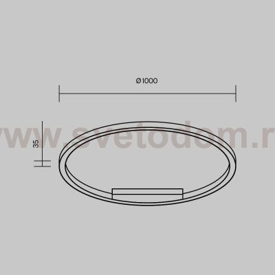 Потолочный светильник Maytoni MOD058CL-L65BSK Rim