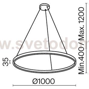 Подвесной светильник Maytoni MOD058PL-L54W3K Rim