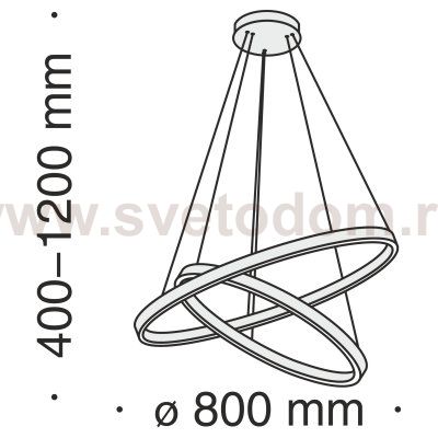 Подвесной светильник Maytoni MOD058PL-L74BS4K Rim