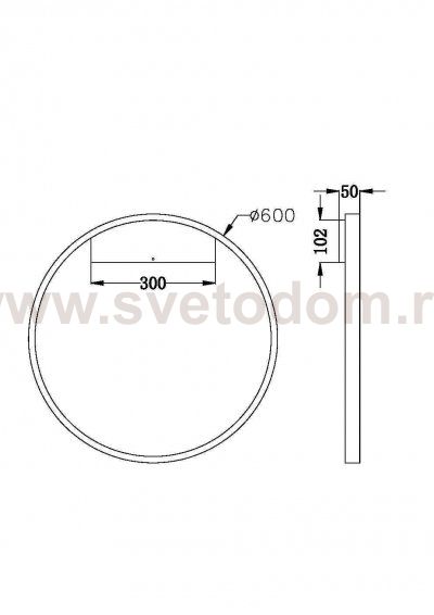 Настенный светильник (бра) Maytoni MOD058WL-L35BS3K Rim
