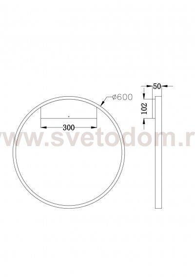 Настенный светильник (бра) Maytoni MOD058WL-L35W4K