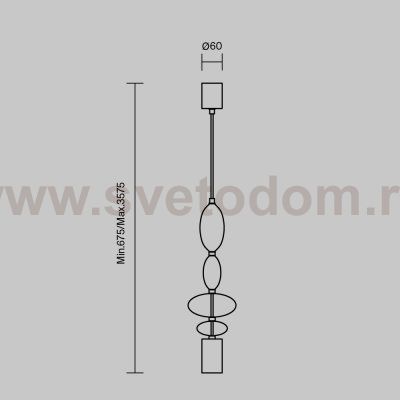 Подвесной светильник Maytoni MOD071PL-L8B3K3 Monochrome