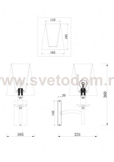 Бра Maytoni MOD076WL-01N Krona