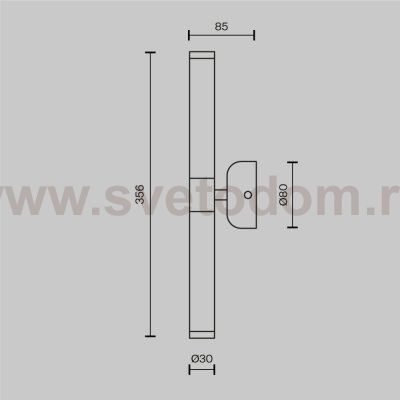 Бра Maytoni MOD106WL-L10G3K Axis