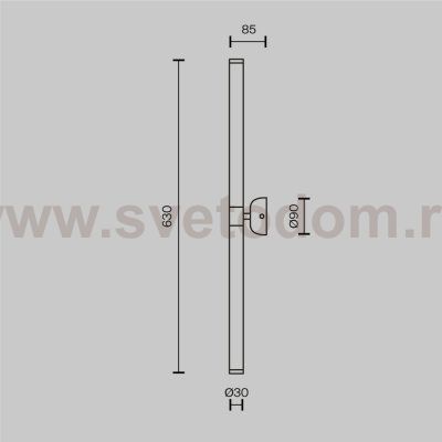 Настенный светильник (бра) Maytoni MOD106WL-L16B3K