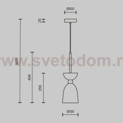 Подвесной светильник Maytoni MOD113PL-01W Cloches