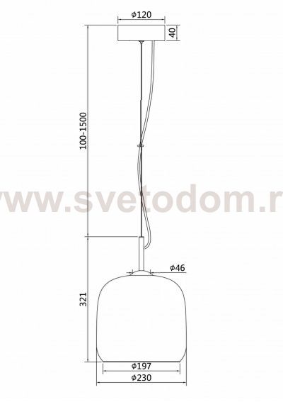 Подвесной светильник Maytoni MOD128PL-L6SG Madmen