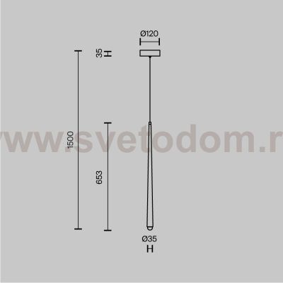 Подвесной светильник Maytoni MOD132PL-L6BSK Cascade