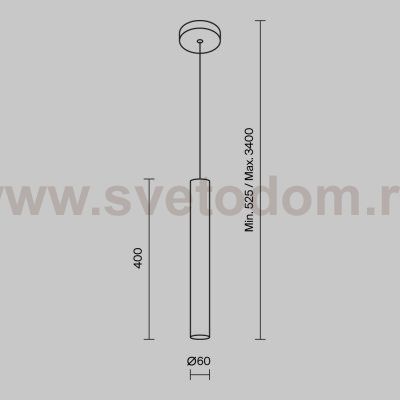 Подвесной светильник Maytoni MOD161PL-01G1 Pro Focus