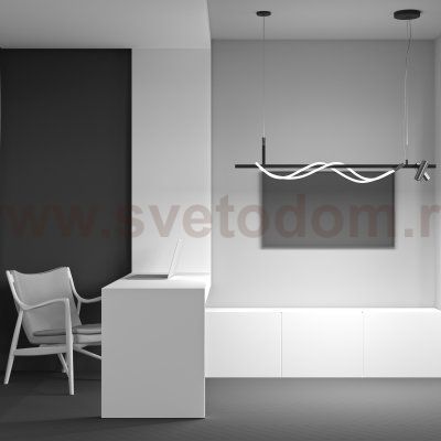 Подвесной светильник Maytoni MOD166PL-L30GB3K Tau