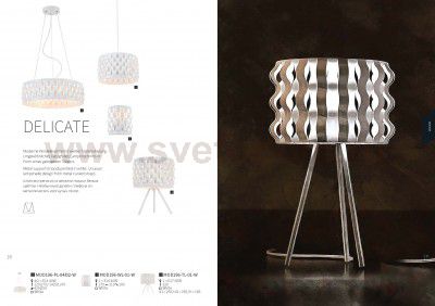 Настольная лампа Maytoni MOD196-TL-01-W Delicate