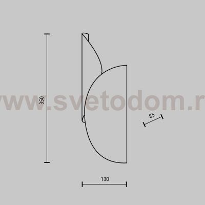 Настенный светильник бра Maytoni MOD225WL-02B1 Organic