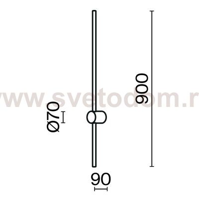 Настенный светильник (бра) Maytoni MOD237WL-L11B3K Light stick