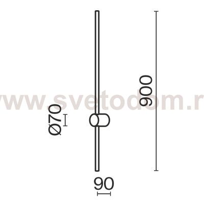 Настенный светильник (бра) Maytoni MOD237WL-L11BS3K Light stick