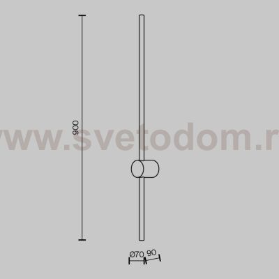 Настенный светильник (бра) Maytoni MOD237WL-L11BS3K Light stick