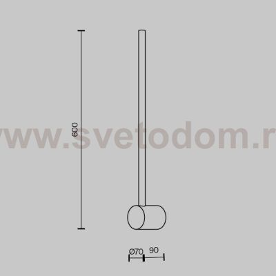 Настенный светильник (бра) Maytoni MOD237WL-L6BS3K Light stick