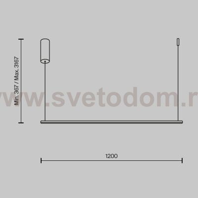 Подвесной светильник Maytoni MOD246PL-L24BK Halo