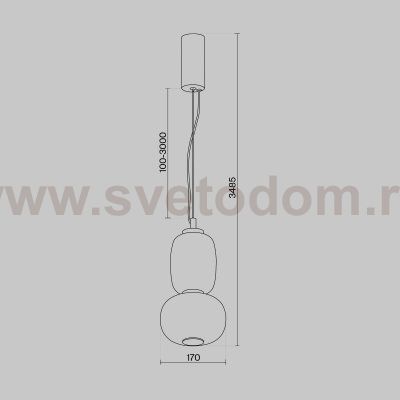 Подвесной светильник Maytoni MOD267PL-L18CH3K Pattern