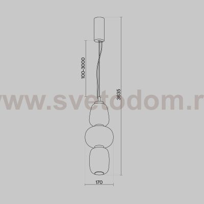 Подвесной светильник Maytoni MOD267PL-L28G3K Pattern