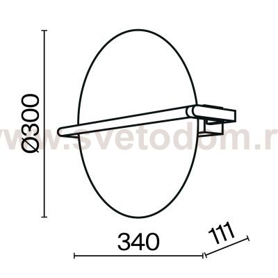 Настенный светильник (бра) Maytoni MOD279WL-L14G3K Mira