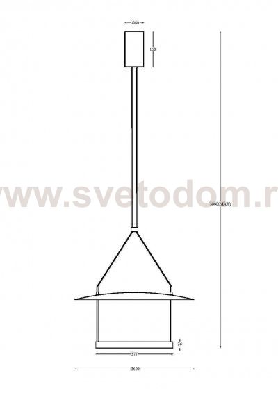Подвесной светильник Maytoni MOD280PL-L30B3K Ambience
