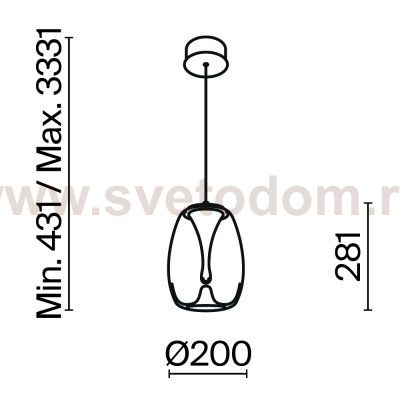 Подвесной светильник Maytoni MOD282PL-L8G3K1 Splash