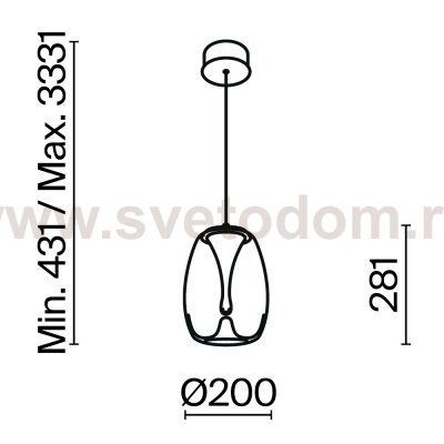 Подвесной светильник Maytoni MOD282PL-L8G3K Splash