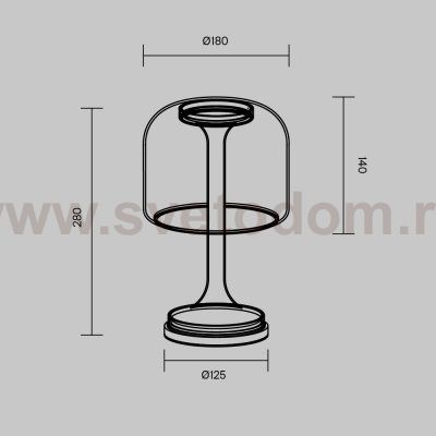 Настольный светильник Maytoni MOD286TL-L8W3K