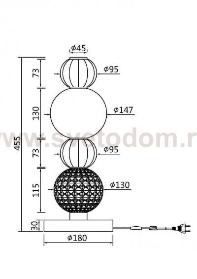 Настольный светильник Maytoni MOD301TL-L18G3K1