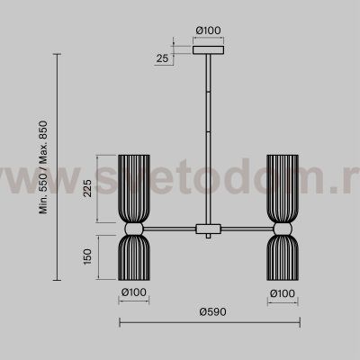 Подвесной светильник Maytoni MOD302PL-10W Antic