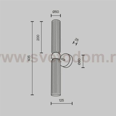 Настенный светильник бра Maytoni MOD302WL-02CG1 Antic