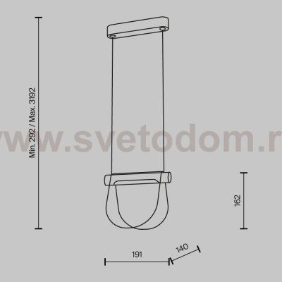 Подвесной светильник Maytoni MOD319PL-L5B3K Fluffy