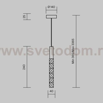 Подвесной светильник Maytoni MOD328PL-L3BS3K