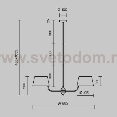 Подвесной светильник Maytoni MOD360PL-06B