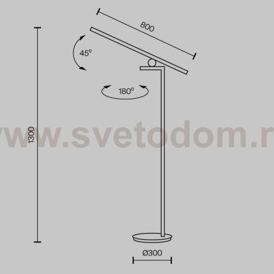 Напольный светильник торшер Maytoni MOD363FL-L14B3K Empathy