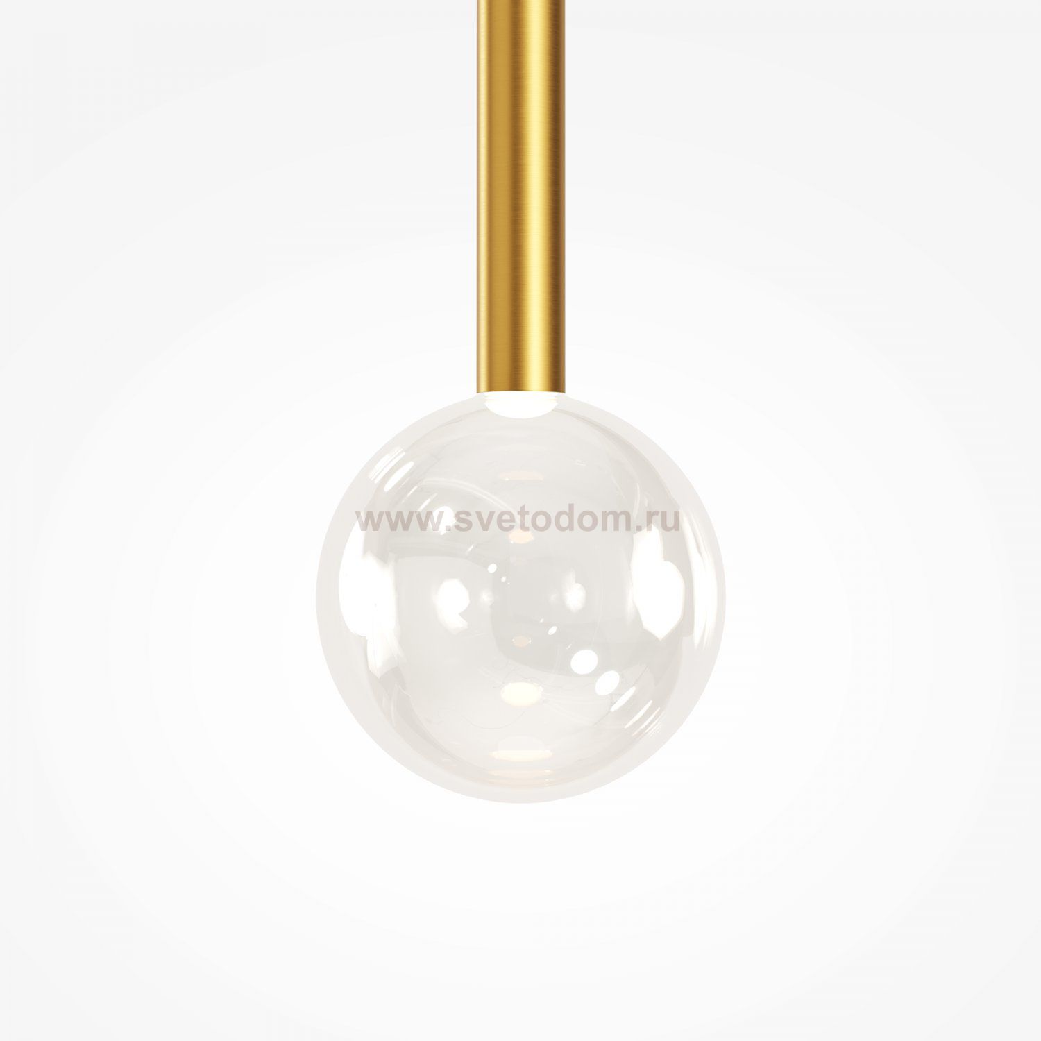 Плафон стекло прозрачный 100мм с наружней резьбой 20мм MOD383PL Bubble dream