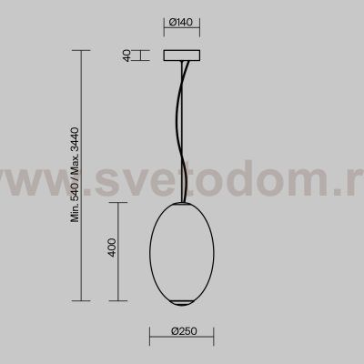 Подвесной светильник Maytoni MOD397PL-L19CH3K Bruma