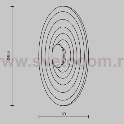 Настенный светильник бра Maytoni MOD400WL-L5GR3K Nami