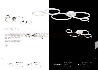 Люстра кольцами Maytoni MOD448-CL-4-30-W Olympia