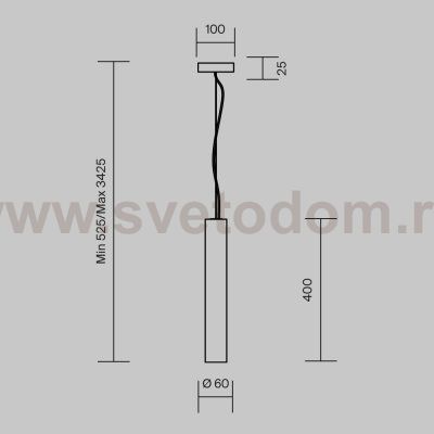 Подвесной светильник Maytoni MOD461PL-L5GRK